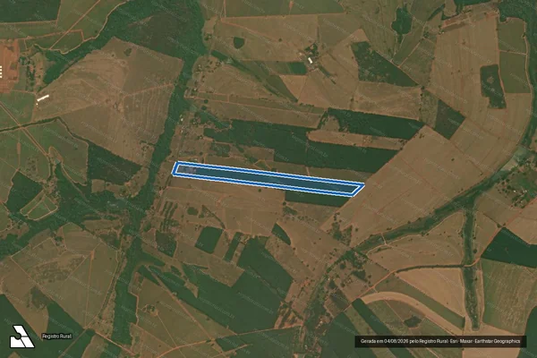 Imagem de satélite de SITIO SÃO PEDRO - Parcela 1 em Bálsamo - SP