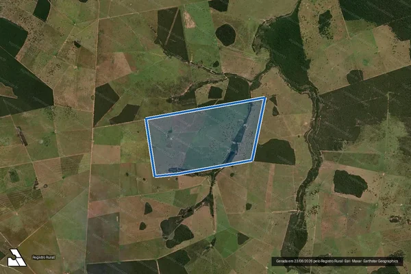 Imagem de satélite de Fazenda Bela Vista - Parte 1 em Coxim - MS