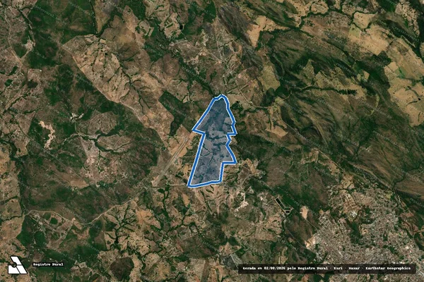Imagem de satélite de FAZENDA CÓRREGO DAS PALMEIRAS                                                Natureza da Área:                       Particular - Parte 1 em Goiás - GO