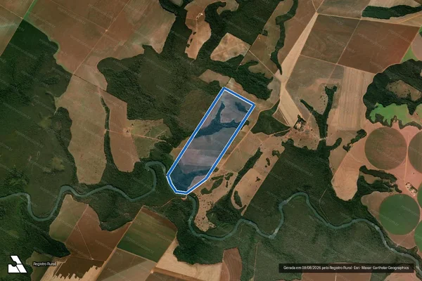 Imagem de satélite de FAZENDA QUERUBIM em Novo São Joaquim - MT