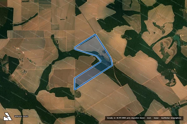 Imagem de satélite de Fazenda Três Irmãos - Parte 1 Remanescente em Tapurah - MT
