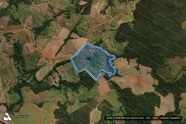 Imagem de satélite de FAZENDA FAUSTINOS - 001 em Doverlândia - GO