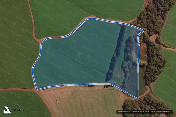Imagem de satélite de FAZENDA TRES CAPÕES - ÁREA 4 em Guarapuava - PR