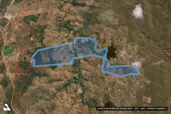 Imagem de satélite de Barra da Vereda da Baixinha - PARTE 1 em Júlio Borges - PI
