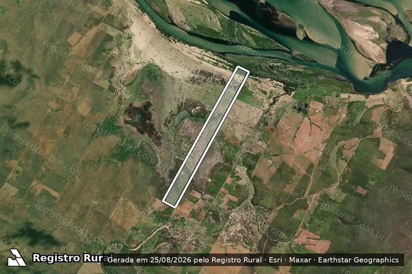 Imagem de satélite de Fazenda Santa Inez - Parte 1 em Porto da Folha - SE