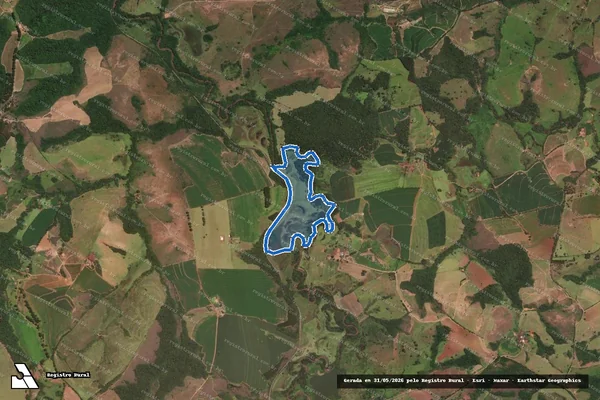 Imagem de satélite de Vargem Alegre (Gleba 2) Sede / Rio - Gleba 2 em Itumirim - MG