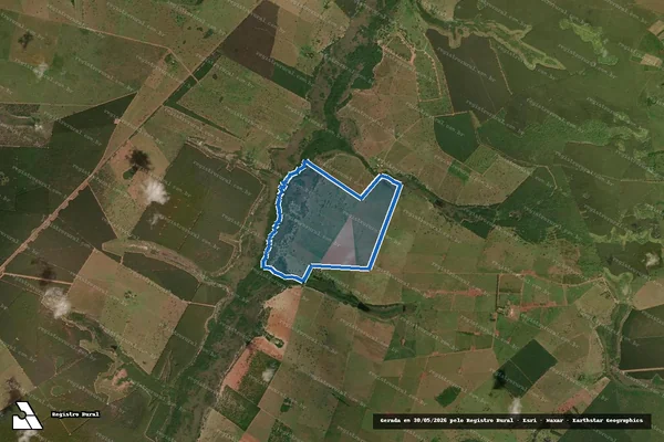 Imagem de satélite de FAZENDA ALVORADA - Gleba 1 em Inocência - MS