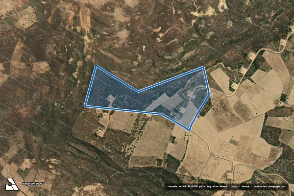 Imagem de satélite de FAZENDA SERRA DOS PEREIROS - Parte 1 em Caldeirão Grande do Piauí - PI