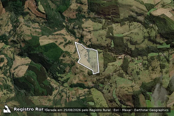 Imagem de satélite de IMOVEL DE NARDI - DE NARDI 01 em Herval d'Oeste - SC