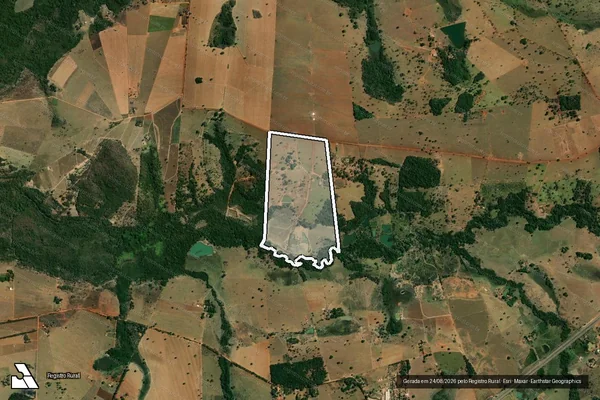 Imagem de satélite de FAZENDA BAMBUZAL - Parcela 1 em Guapó - GO
