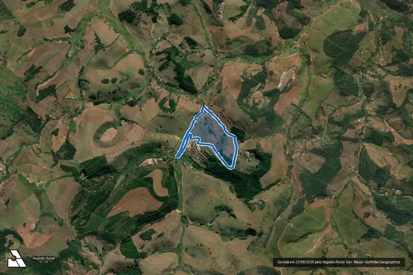 Imagem de satélite de Machado - GLEBA em Piranga - MG