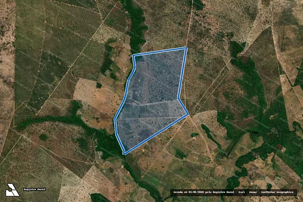 Imagem de satélite de FAZENDA BACURI - 001 em São Pedro dos Crentes - MA