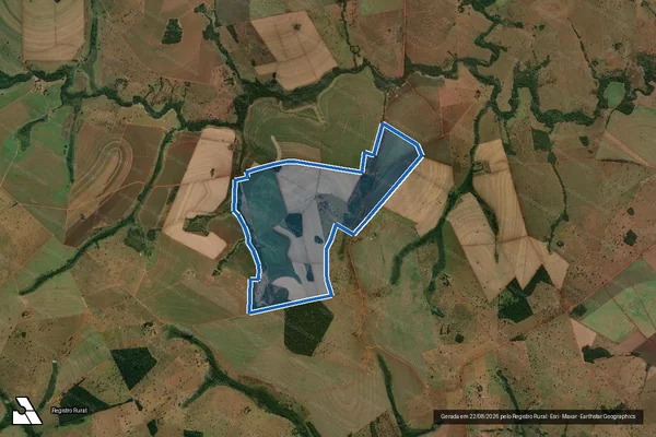 Imagem de satélite de FAZENDA NOSSA SENHORA APARECIDA - Parte 1 em Campina Verde - MG