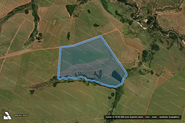 Imagem de satélite de Fazenda Fischer ? Gleba B - Gleba B.3 em Paranhos - MS