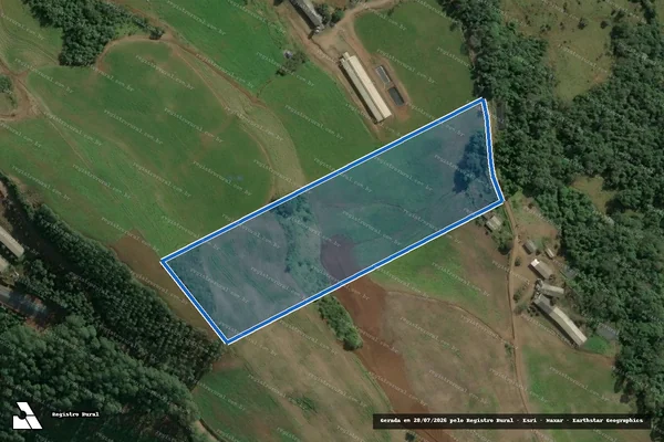 Imagem de satélite de PARTE DO LOTE RURAL N° 484  - PARCELA 02 em Seara - SC