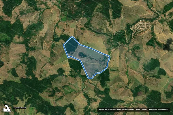 Imagem de satélite de FAZENDA PEDRA AZUL - Faz. Pedra Azul - Gleba 01 em Itamaraju - BA