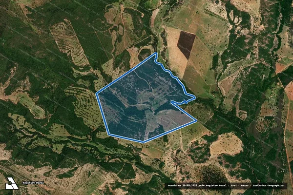 Imagem de satélite de Fazenda Caviúna / Parte 1 em Rio Negro - MS