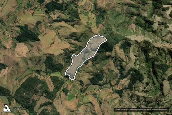 Imagem de satélite de Fazenda Santa Clara - PARCELA 1 em Pedralva - MG