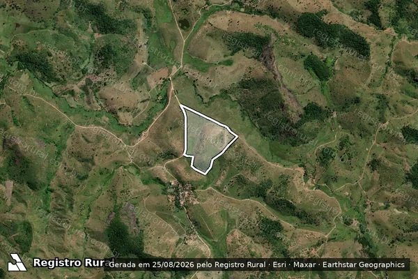 Imagem de satélite de Fazenda São Pedro - Parcela VII em Teófilo Otoni - MG