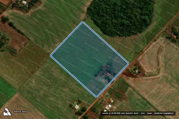 Imagem de satélite de P. A. Itamarati II (Gleba G) - Lote 1615 em Ponta Porã - MS