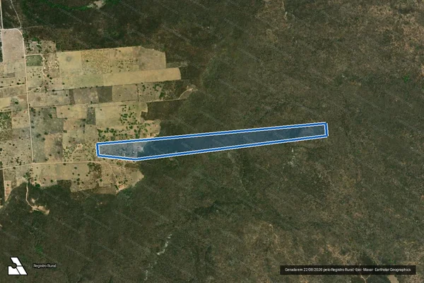 Imagem de satélite de SITIO MONTE ALEGRE - 001 em São Vicente - RN