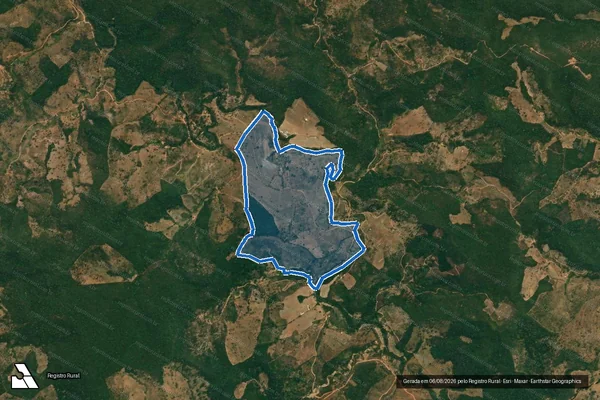 Imagem de satélite de Fazenda Cocais - Parcela 1 em Rio Vermelho - MG