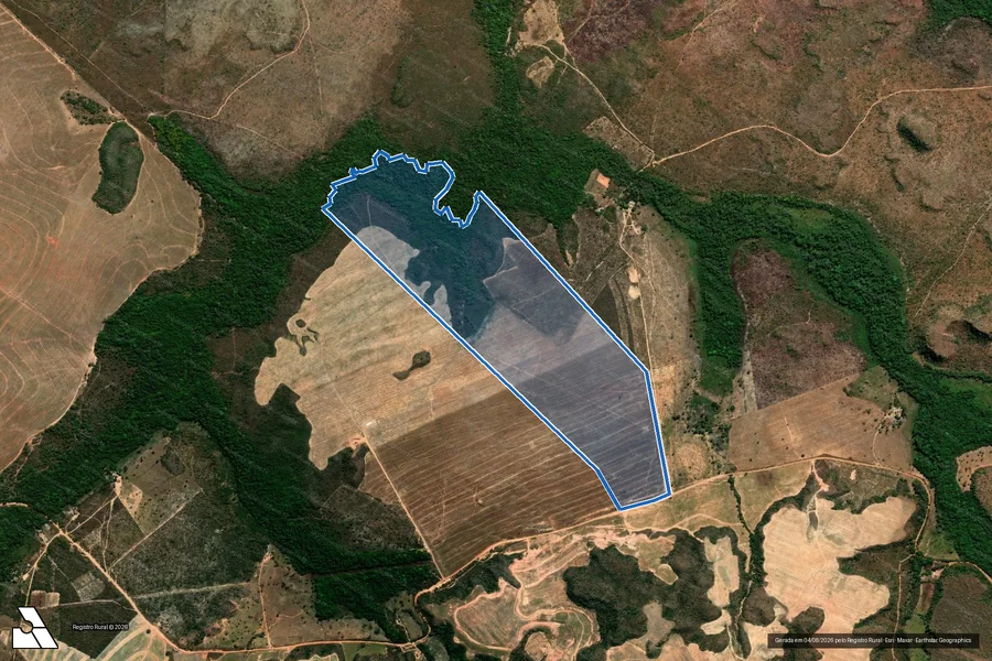 Imagem aérea do item B