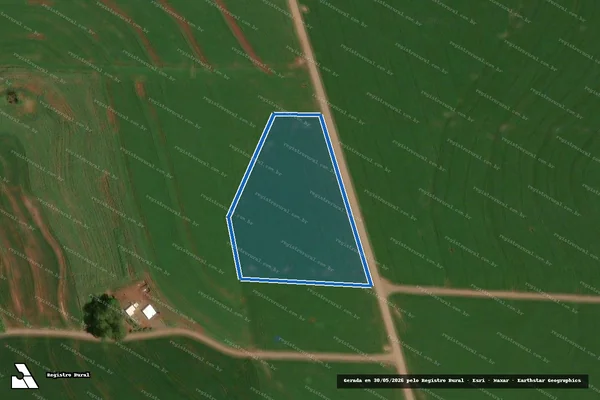 Imagem de satélite de Lote Rural nº 20-A-1, unificação dos lotes rurais nºs 19-A, 19-B, 20 e 20-A da Gleba 08-C, Colônia Peruíbe - Parte 2 em Nova Aurora - PR