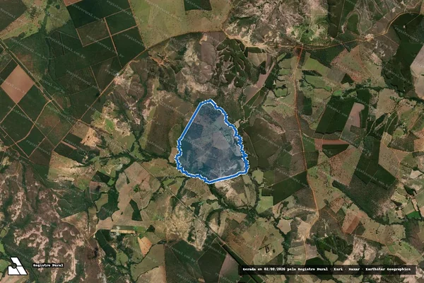 Imagem de satélite de FAZENDA SÃO SEBASTIÃO DA MORADA - Parcela 1 em Abaeté - MG