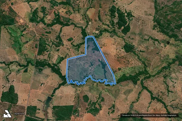 Imagem de satélite de FAZENDA SÃO LUIZ - Parte 1 em Porangatu - GO