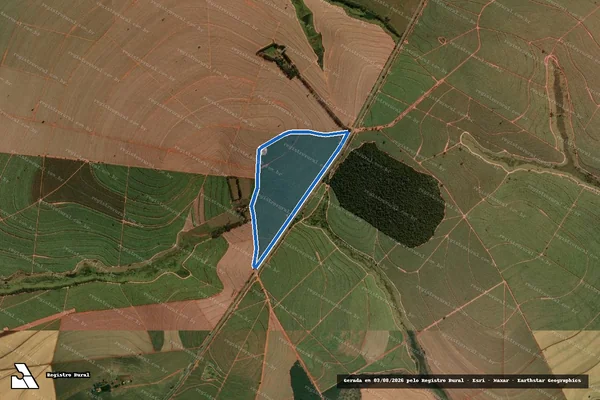 Imagem de satélite de Fazenda Santa Maria - Gleba A em Pirapozinho - SP