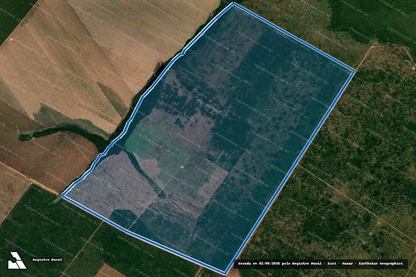 Imagem de satélite de Fazenda Arara Vermelha / 001 em Marcelândia - MT