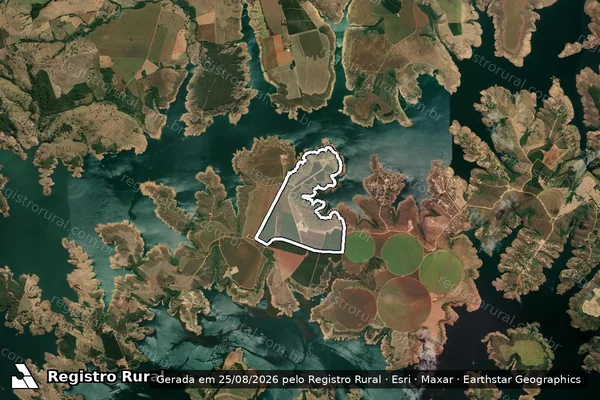 Imagem de satélite de FAZENDA QUEBRA ANZOL, MACAÚBAS DE BAIXO, SANTO ANTONIO. COCAIS - Parte 1 em Patrocínio - MG