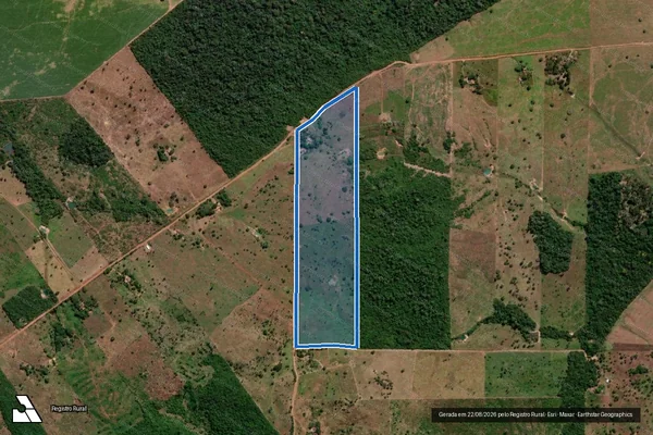 Imagem de satélite de Gleba  - Jacaminho II - LOTE 69 em Alta Floresta - MT