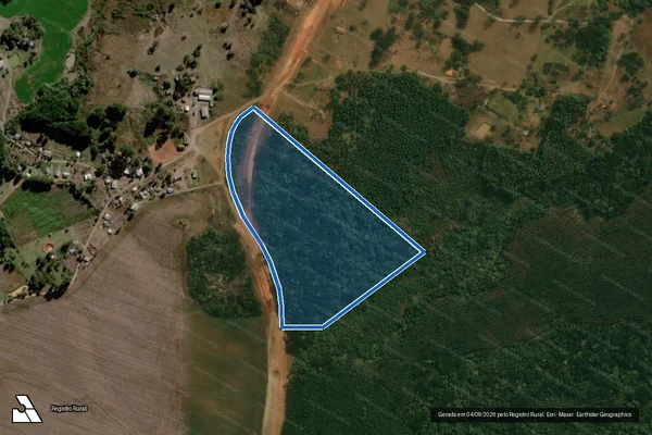 Imagem de satélite de FAZENDA IMBU II - Matrícula n° 8.720 em Reserva - PR