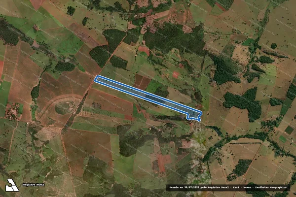 Imagem de satélite de FAZENDA CAMARINHAS - GLEBA 01 em Jaraguá - GO