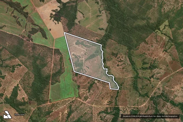 Imagem de satélite de Fazenda São João Batista - Parte 1 em Araguaçu - TO