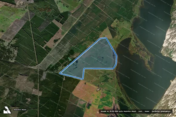 Imagem de satélite de Fazenda Rondinha - Gleba 1 em Balneário Pinhal - RS