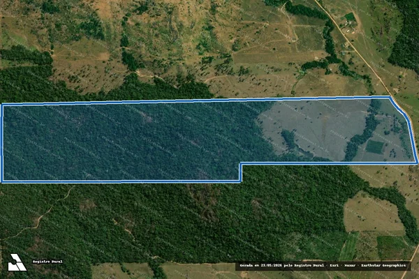 Imagem de satélite de LOTE 05/C DA GLEBA 02/A, P.F. JARU OURO PRETO, GLEBA RIO ALTO, SETOR NOVA FLORESTA - Lote 05/C em Governador Jorge Teixeira - RO