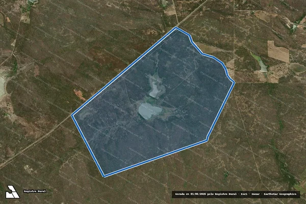 Imagem de satélite de FAZENDA VARZINHA/OLHO D ÁGUA - Parte 1 em Ibaretama - CE