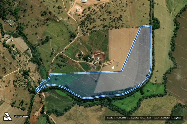 Imagem de satélite de Fazenda do Diamante - Parcela 1 em Santo Antônio do Monte - MG