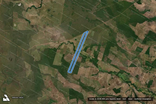 Imagem de satélite de Fazenda Ararí - FAZENDA ARARÍ MAT 10168 REMANESCENTE em São Miguel do Araguaia - GO