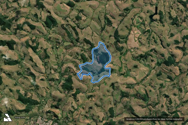 Imagem de satélite de FAZENDA SÃO SEBASTIÃO DO BOM DESTINO - Parcela 1 em Rio Novo - MG