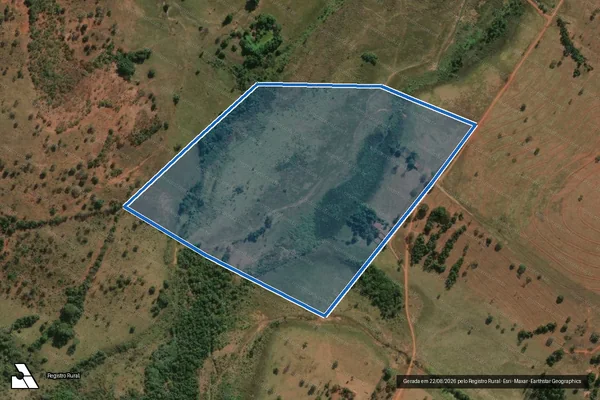 Imagem de satélite de Fazenda São José da Boa Vista ?Botafogo? - Parte 1 em Campina Verde - MG