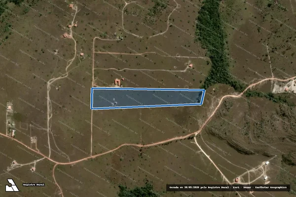 Imagem de satélite de Fazenda Boa Vista ou Morro da Baleia  - Gleba 09 em Alto Paraíso de Goiás - GO