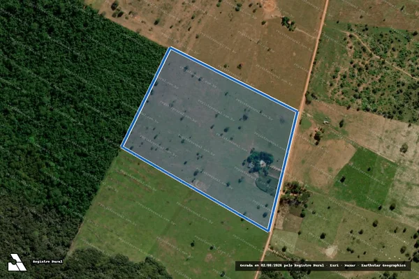 Imagem de satélite de Lote 182 ? Projeto de Assentamento Raimundo Rocha - LOTE 182 em Nortelândia - MT