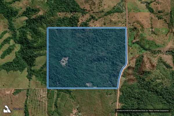 Imagem de satélite de LOTE 10 UNIFICADO GLEBA 02 SETOR ASA BRANCA - PARTE 02 em Pimenta Bueno - RO