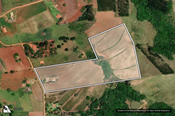 Imagem de satélite de Fazenda Boa Vista Gleba A - Sítio São Frei Galvão I em Angatuba - SP