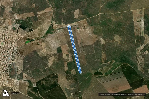 Imagem de satélite de Fazenda Itaberaba - Gleba 04 em Curral de Dentro - MG