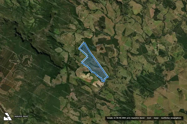 Imagem de satélite de Fazenda Nossa Senhora Aparecida - Parcela 1 em Aquidauana - MS